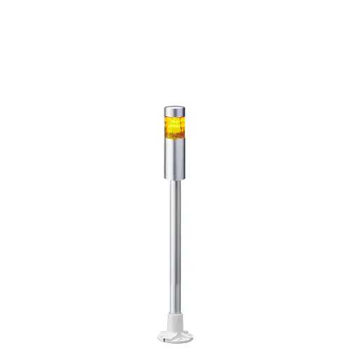 Columna de señalización Patlite LR4, LED, con 1 elemento de color, 24 V dc | LR4-102PJNU-Y