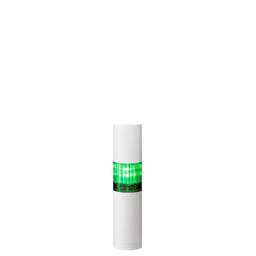 Columna de señalización Patlite LR4, LED, con 1 elemento de color, 90dB @ 1 m, 24 V dc | LR4-102WJBW-G