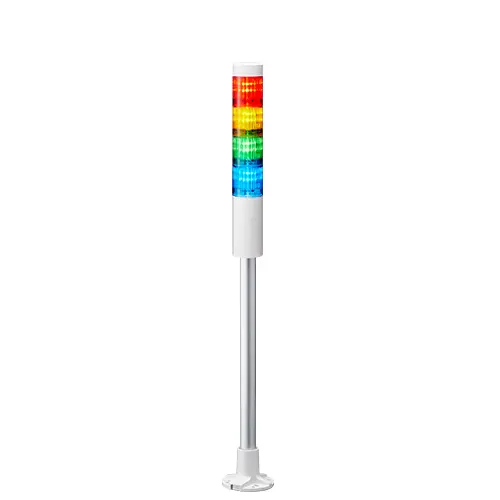Columna de señalización Patlite LR4, LED, con 4 elementos de color, 24 V dc | LR4-402PJNU-RYGB