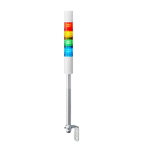 Columna de señalización Patlite LR4, LED, con 4 elementos de color, 90dB @ 1 m, 24 V dc | LR4-402LJBW-RYGB