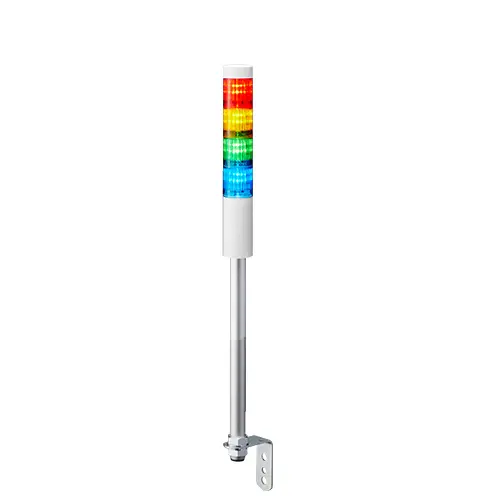 Columna de señalización Patlite LR4, LED, con 4 elementos de color, 24 V dc | LR4-402LJNW-RYGB