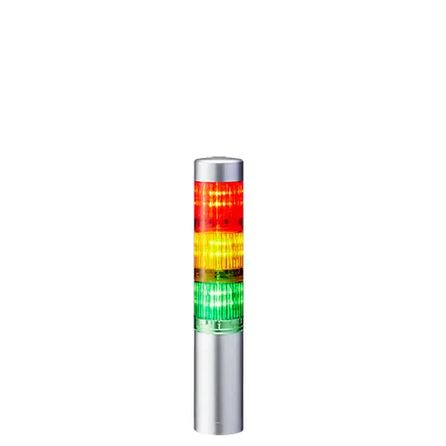 Columna de señalización Patlite LR4, LED, con 3 elementos de color, 90dB @ 1 m, 24 V dc | LR4-302WJNU-RYG