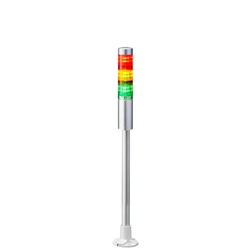 Columna de señalización Patlite LR4, LED, con 3 elementos de color, 24 V dc | LR4-302PJNU-RYG