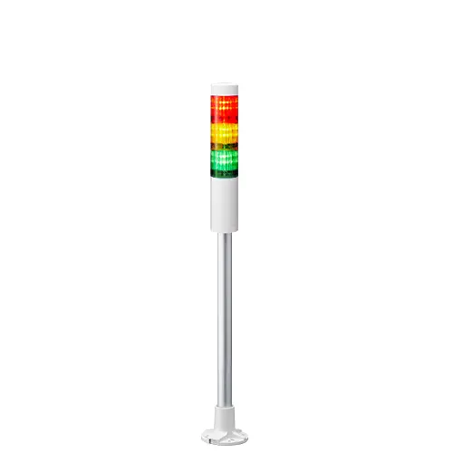 Columna de señalización Patlite LR4, LED, con 3 elementos de color, 24 V dc | LR4-302PJNW-RYG