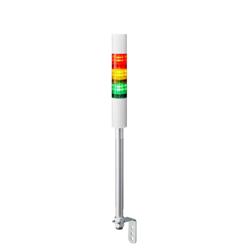 Columna de señalización Patlite LR4, LED, con 3 elementos de color, 90dB @ 1 m, 24 V dc | LR4-302LJBW-RYG