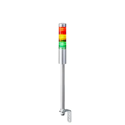 Columna de señalización Patlite LR4, LED, con 3 elementos de color, 24 V dc | LR4-302LJNU-RYG