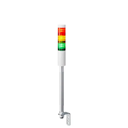Columna de señalización Patlite LR4, LED, con 3 elementos de color, 24 V dc | LR4-302LJNW-RYG