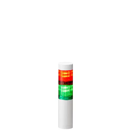 Columna de señalización Patlite LR4, LED, con 2 elementos de color, 90dB @ 1 m, 24 V dc | LR4-202WJNW-RG