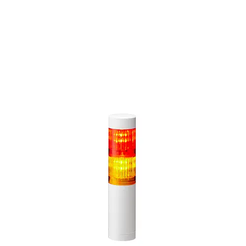 Columna de señalización Patlite LR4, LED, con 2 elementos de color, 90dB @ 1 m, 24 V dc | LR4-202WJNW-RY