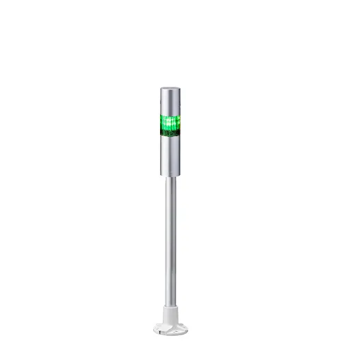 Columna de señalización Patlite LR4, LED, con 1 elemento de color, 90dB @ 1 m, 24 V dc | LR4-102PJBU-G