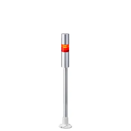 Columna de señalización Patlite LR4, LED, con 1 elemento de color, 90dB @ 1 m, 24 V dc | LR4-102PJBU-R
