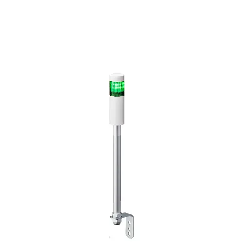 Columna de señalización Patlite LR4, LED, con 1 elemento de color, 24 V dc | LR4-102LJNW-G