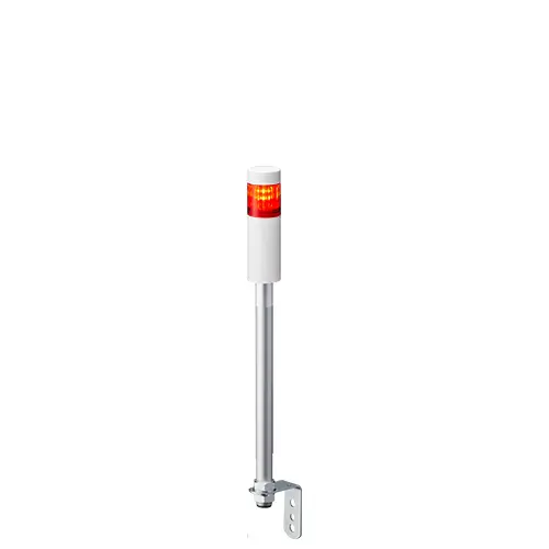 Columna de señalización Patlite LR4, LED, con 1 elemento de color, 24 V dc | LR4-102LJNW-R