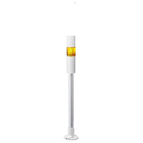 Columna de señalización Patlite LR4, LED, con 1 elemento de color, 90dB @ 1 m, 24 V dc | LR4-102PJBW-Y
