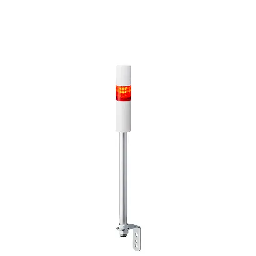 Columna de señalización Patlite LR4, LED, con 1 elemento de color, 90dB @ 1 m, 24 V dc | LR4-102LJBW-R