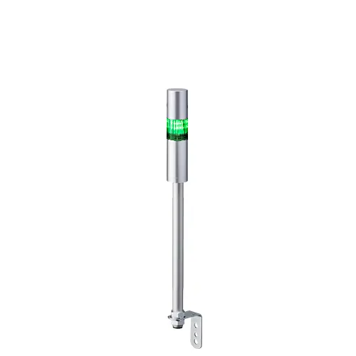 Columna de señalización Patlite LR4, LED, con 1 elemento de color, 90dB @ 1 m, 24 V dc | LR4-102LJBU-G