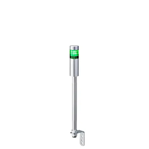 Columna de señalización Patlite LR4, LED, con 1 elemento de color, 24 V dc | LR4-102LJNU-G