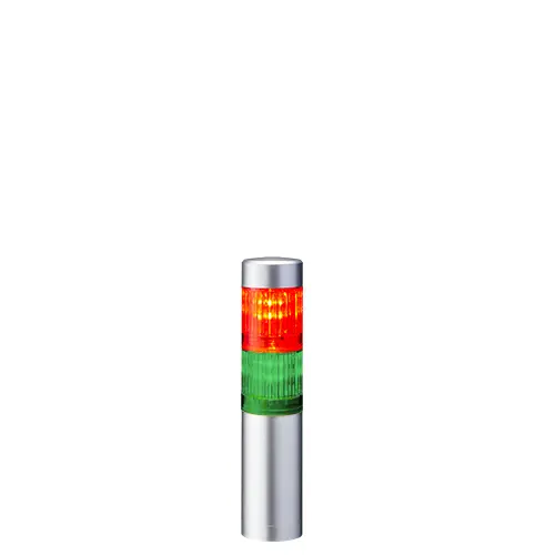 Columna de señalización Patlite LR4, LED, con 2 elementos de color, 90dB @ 1 m, 24 V dc | LR4-202WJNU-RG