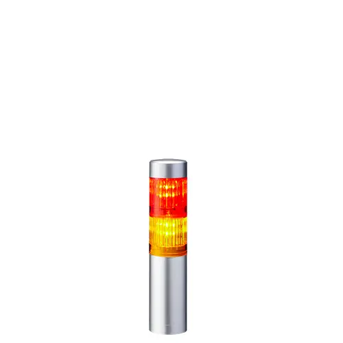 Columna de señalización Patlite LR4, LED, con 2 elementos de color, 90dB @ 1 m, 24 V dc | LR4-202WJNU-RY