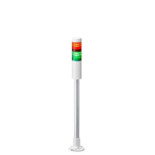 Columna de señalización Patlite LR4, LED, con 2 elementos de color, 24 V dc | LR4-202PJNW-RG