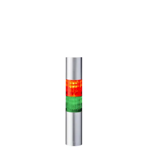 Columna de señalización Patlite LR4, LED, con 2 elementos de color, 90dB @ 1 m, 24 V dc | LR4-202WJBU-RG
