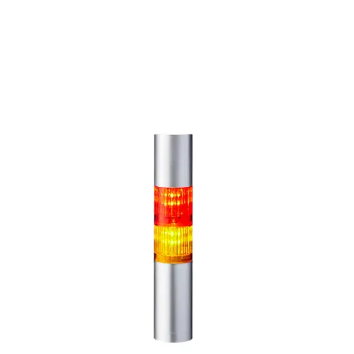 Columna de señalización Patlite LR4, LED, con 2 elementos de color, 90dB @ 1 m, 24 V dc | LR4-202WJBU-RY