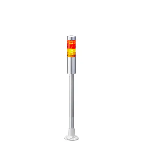 Columna de señalización Patlite LR4, LED, con 2 elementos de color, 24 V dc | LR4-202PJNU-RY