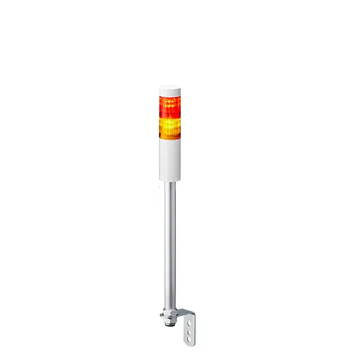 Columna de señalización Patlite LR4, LED, con 2 elementos de color, 24 V dc | LR4-202LJNW-RY