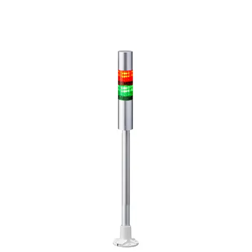Columna de señalización Patlite LR4, LED, con 2 elementos de color, 90dB @ 1 m, 24 V dc | LR4-202PJBU-RG