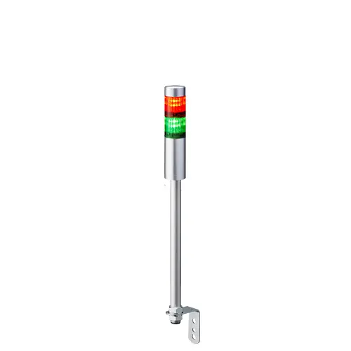 Columna de señalización Patlite LR4, LED, con 2 elementos de color, 24 V dc | LR4-202LJNU-RG