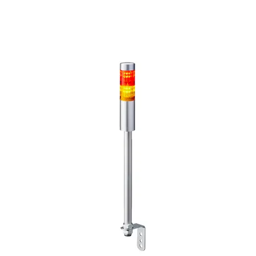 Columna de señalización Patlite LR4, LED, con 2 elementos de color, 24 V dc | LR4-202LJNU-RY