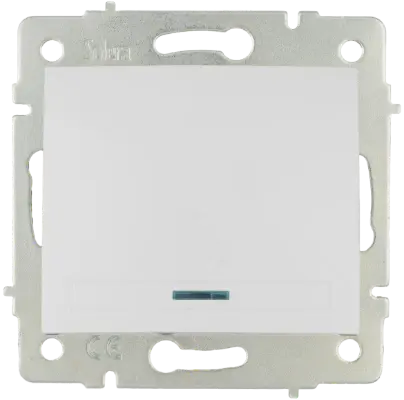 Bouton Poussoir Lumineux Blanc Sans cadre 10AX ERP04ILQC SOLERA