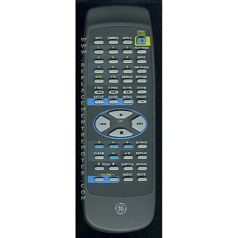 Control remoto de DVD GE General Electric CRK180DA1