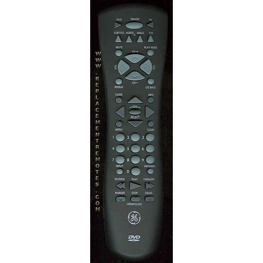 Control remoto de DVD GE General Electric CRK76DC1