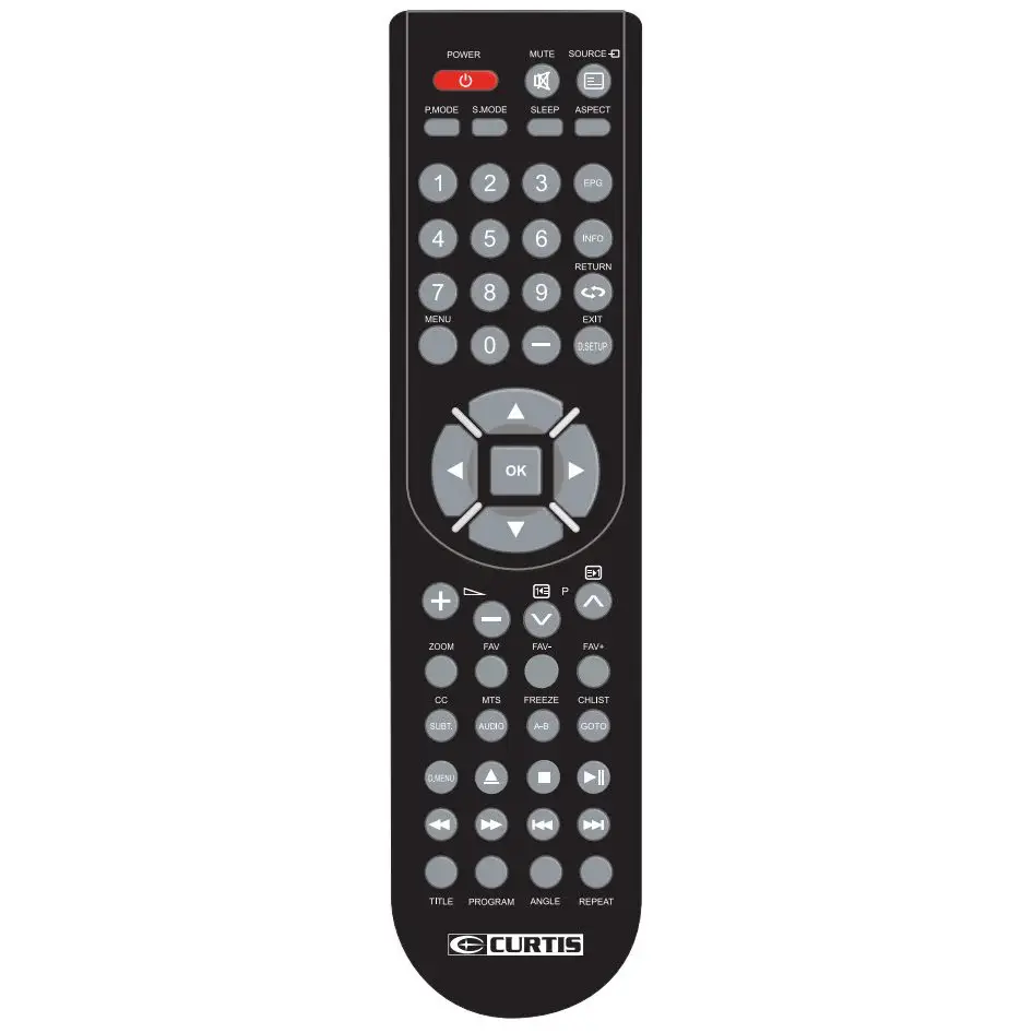 Control remoto para TV/DVD Curtis LEDV1975A3REM