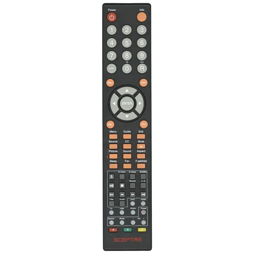 Control remoto para TV/DVD Sceptre 8142026670002C