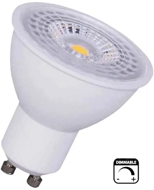 COUSON Bombilla Led Gu10 AC 110-265V 6W COB Regulable Luz Blanca Frí 6000K