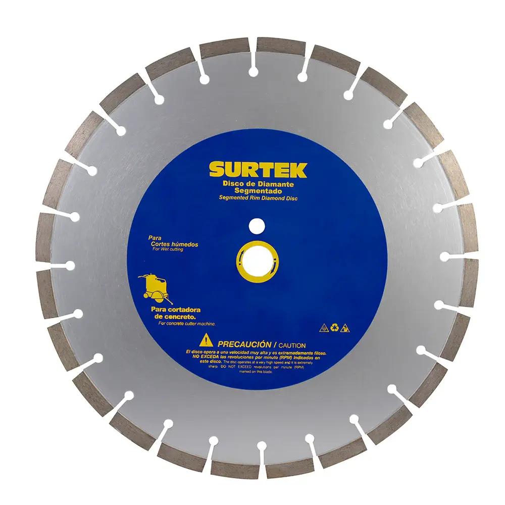 Disco de diamante para cortadora de concreto, 14" Surtek