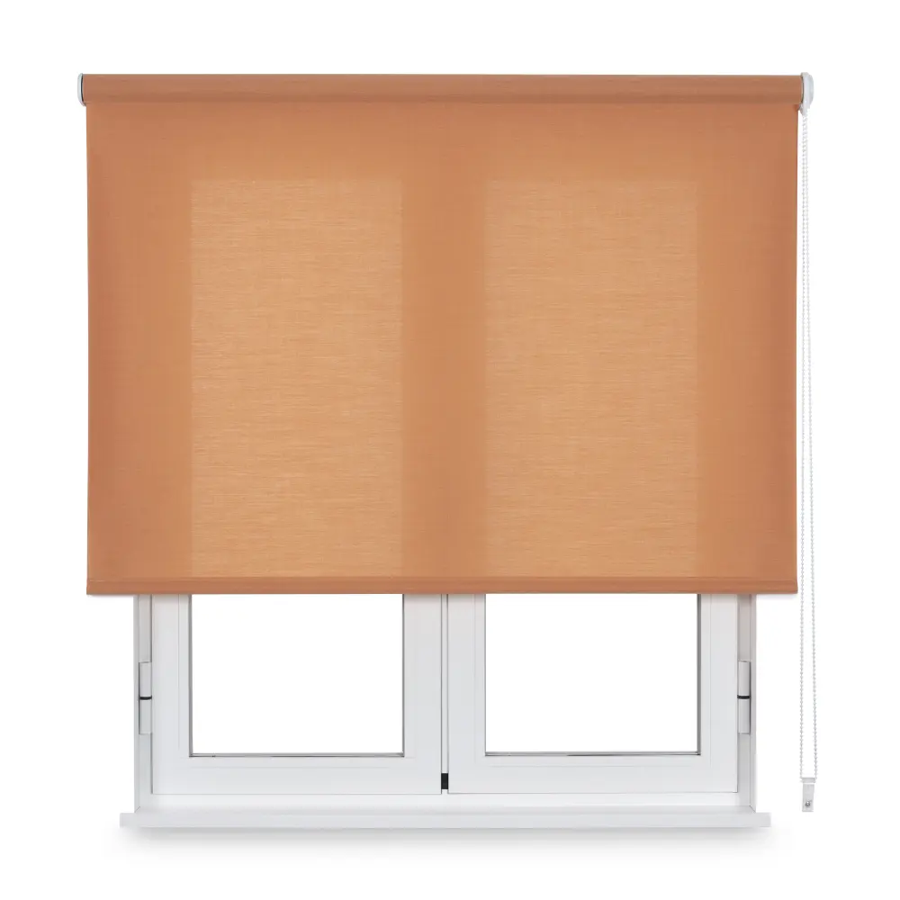 Estor enrollable traslúcido trevira naranja 150 x 190cm