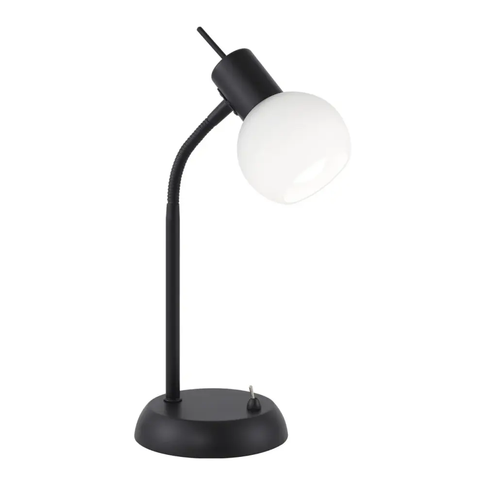 Lámpara de Sobremesa OPAL NEGRO MATE 1 X 40W E-14