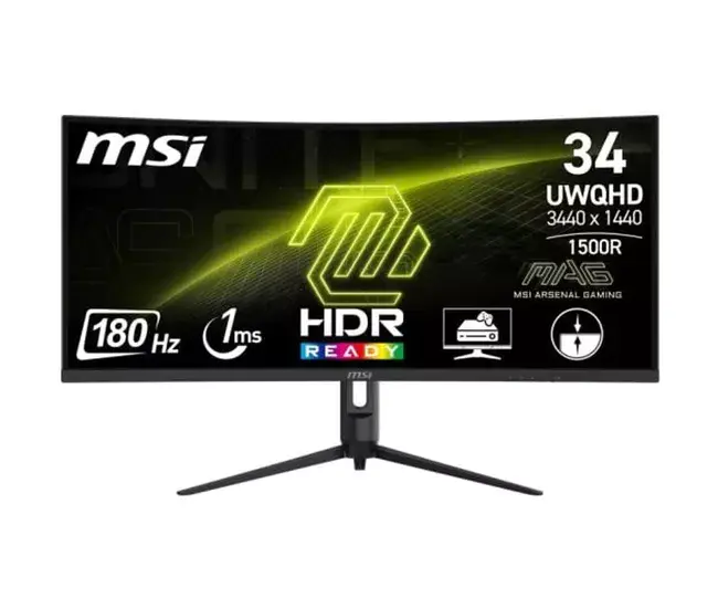 Monitor MSI MAG 342CQR E2 34" UltraWide Quad HD 50 - 60 Hz 180 Hz