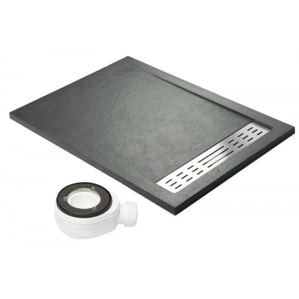 Plato de ducha preferente grafito - 100x120cm - resina con cargas minerales