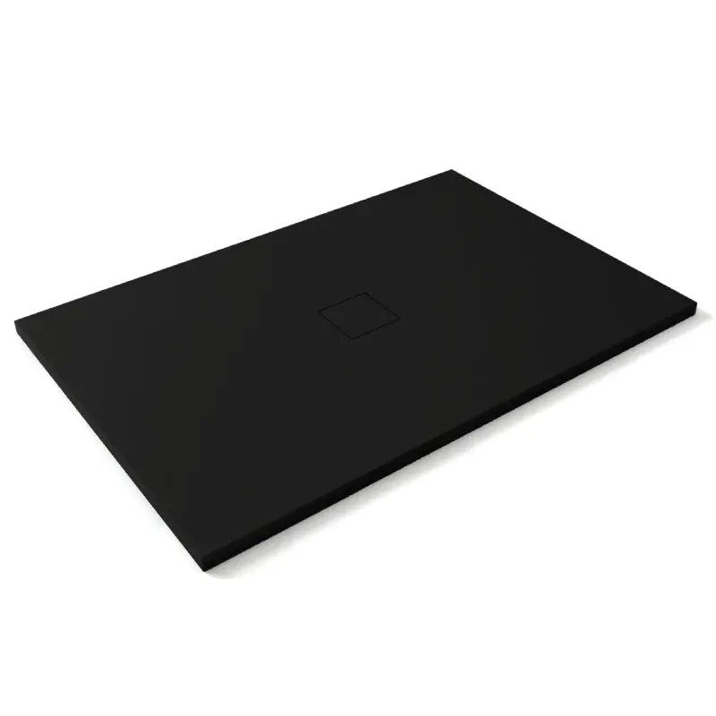 Plato de ducha resina pixel negro 70x160cm