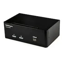2 Port DisplayPort Dual-Monitor KVM Switch - 4K 60Hz