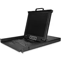 8 Port Rackmount KVM Console w/ 6ft Cables Integrated KVM Switch w/ 17" LCD Monitor Fully Featured