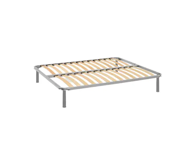 Somier doble Dgome, Somier ortopédico de contrachapado de abedul con 13 láminas, 100% Made Italy, 140x190h 34 cm