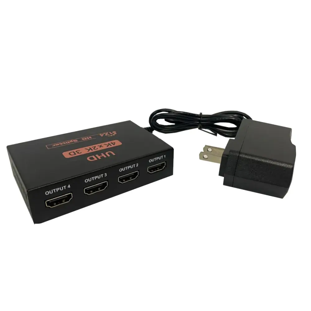 Splitter Hdmi Metalico 1X4 Puertos HD 4K X 2K 3D 1080P