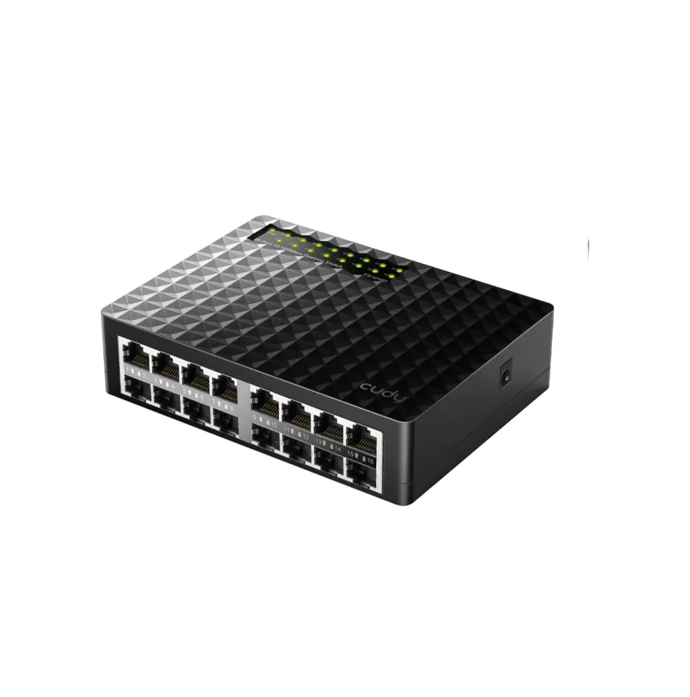 Switch 16XPORT 10/100 MBPS Para ordenador FS1016D Marca: CUDY