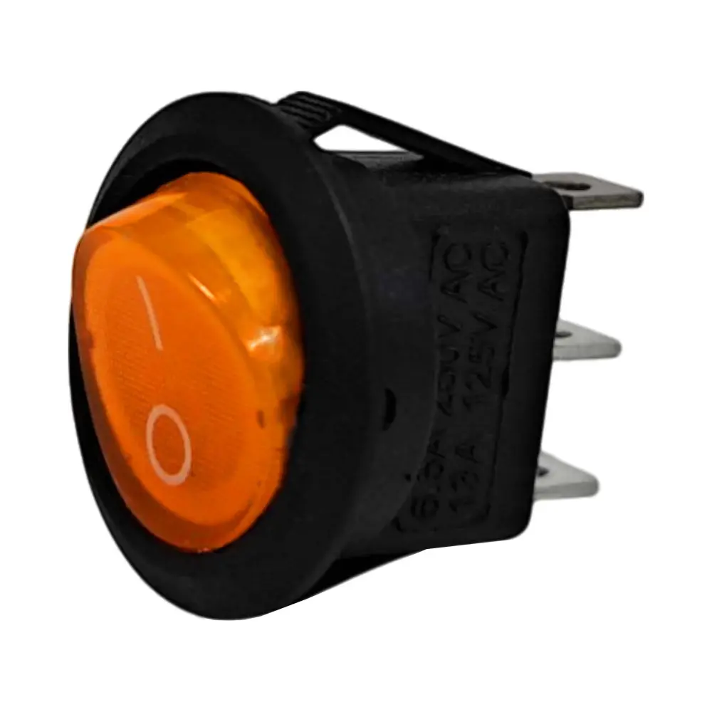 SWITCH BALANCIN C/ PIL AMARILLO 3P 13 125V RADOX 835-098