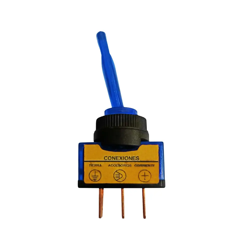 SWITCH (ON/OFF) CON PILOTO AZUL 20A 12V RADOX 835-267